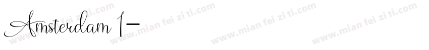 Amsterdam 1字体转换